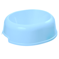 Миска пластиковая "Мармелад", голубая, 0,45л - 0