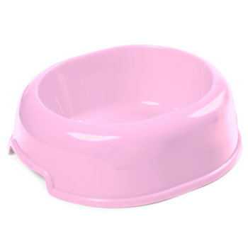 Миска пластиковая "Мармелад", розовая, 0,3л