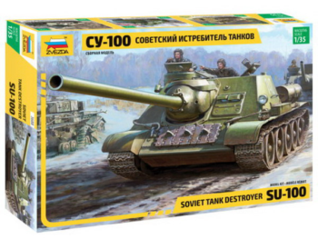 Модель сборная Советский истребитель танков СУ-100
