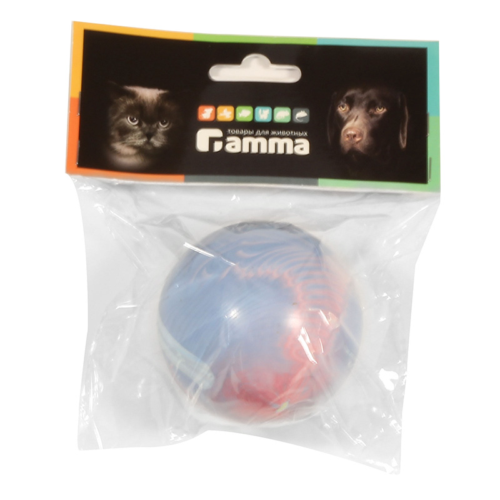 Игрушка для собак из резины "Мяч литой средний", 60мм, Gamma - 1