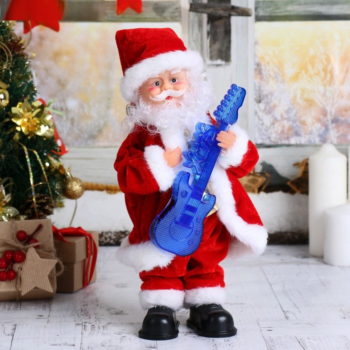 Дед Мороз Гитарист с подсветкой, двигается, играет мелодия
