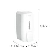 Дозатор для ж/м настенный 825мл Fixsen HOTEL пластик белый (FX-31012J) - 1
