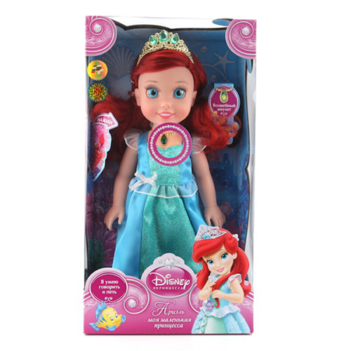 Кукла Ариэль "Disney" 37 см, озвученная, светится амулет - 0