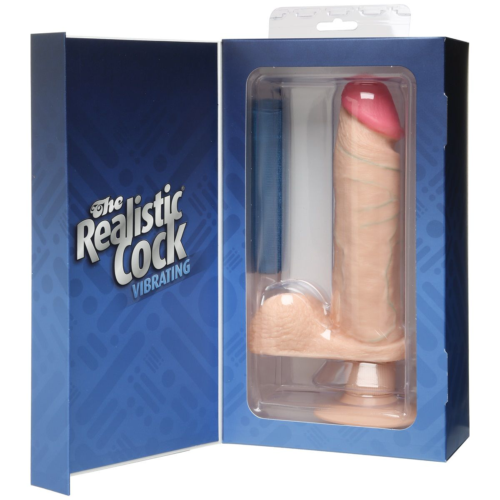 Вибромассажер реалистичной формы The Realistic Cock Vibrating 8” - 23,6 см. - 1