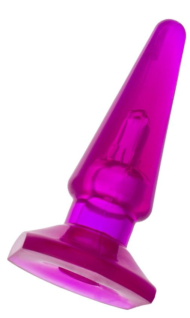 Фиолетовая анальная пробка BUTT PLUG - 9,5 см. - 1