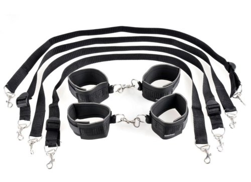 Набор для бондажа Cuff And Tether Set - 0