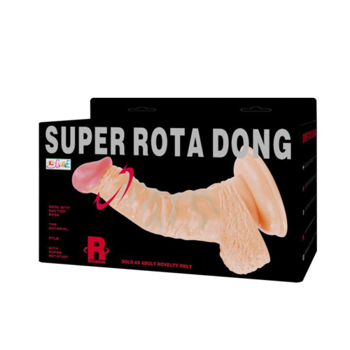 Реалистичный ротатор на присоске Super Rota Dong - 21 см. - 7