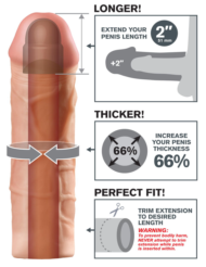 Телесная насадка Mega 2 Extension - 20 см. - 2