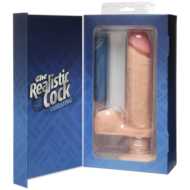 Вибромассажер-реалистик на присоске The Realistic Cock ULTRASKYN Vibrating 8”- 23,5 см. - 2