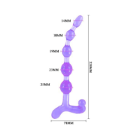 Фиолетовый анальный стимулятор - 22 см. - 2