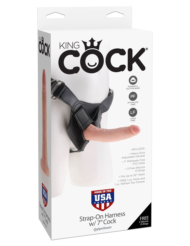 Страпон на виниловых трусиках Strap-on Harness Cock - 17,8 см. - 7