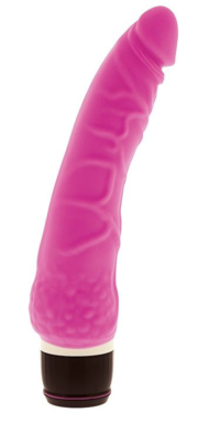 Розовый вибратор-реалистик с венками PURRFECT SILICONE CLASSIC 7.1INCH PINK - 18 см. - 0