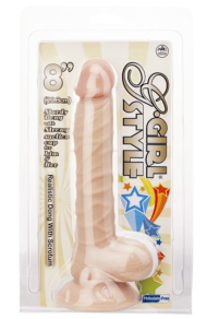 Реалистичный фаллоимитатор G-GIRL STYLE 8INCH DONG WITH SUCTION CUP - 20 см. - 1