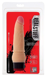 Вибратор-реалистик со встроенным пультом REALSTUFF 6INCH VIBRATOR - 15,5 см. - 1