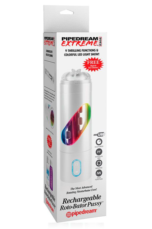 Перезаряжаемый мастурбатор-вагина Extreme Toyz Rechargeable Roto-Bator Pussy - 1