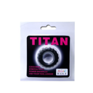 Эрекционное кольцо с крупными ребрышками Titan - 4