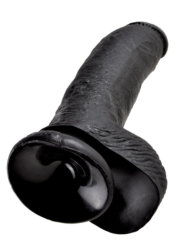 Чёрный фаллоимитатор 9 Cock with Balls - 22,9 см. - 2