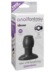 Открытая анальная пробка Anal Fantasy Collection Open Wide Tunnel Plug - 7,2 см. - 6