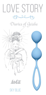 Голубые вагинальные шарики Diaries of a Geisha - 1