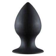 Чёрная анальная пробка Thick Anal Plug Medium - 9,5 см. - 0