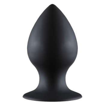 Чёрная анальная пробка Thick Anal Plug Medium - 9,5 см.