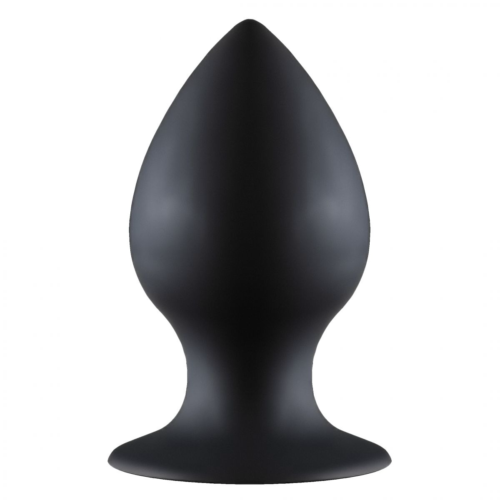 Чёрная анальная пробка Thick Anal Plug Medium - 9,5 см. - 0