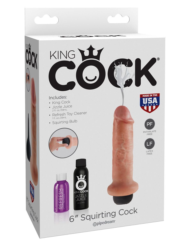 Фаллоимитатор с имитацией семяизвержения 6 Squirting Cock - 17,8 см. - 5