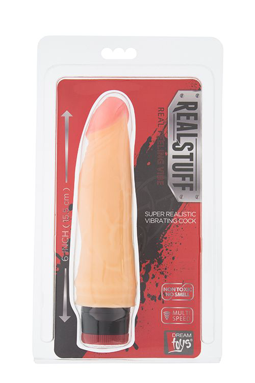 Вибратор-реалистик REALSTUFF MULTISPEED VIBRATOR 6INCH - 15,5 см. - 1