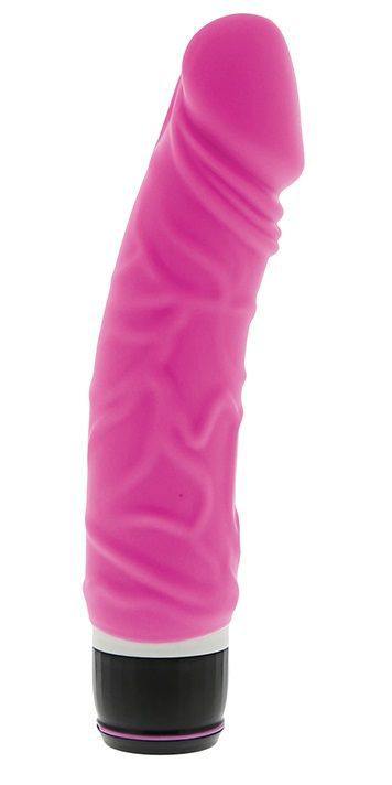 Ярко-розовый вибратор PURRFECT SILICONE CLASSIC 6.5INCH - 16,5 см. - 2