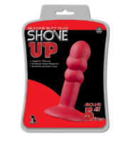 Красная анальная пробка SHOVE UP 5INCH SILICONE BUTT PLUG RED - 12,7 см. - 1