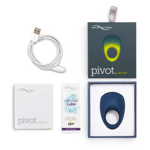 Синее эрекционное виброкольцо We-vibe Pivot - 6