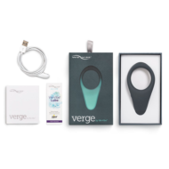 Чёрное эрекционное виброкольцо We-vibe Verge - 4