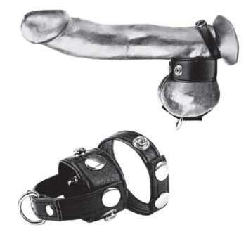 Утяжка для мошонки и пениса Cock Ring With 1 Ball Stretcher And Optional Weight Ring