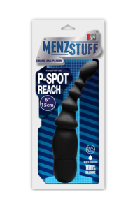 Чёрный вибромассажёр простаты MENZSTUFF P-SPOT REACH VIBE - 1