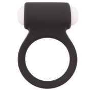 Чёрное эрекционное виброкольцо LIT-UP SILICONE STIMU RING 3 BLACK - 0