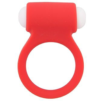 Красное эрекционное виброкольцо LIT-UP SILICONE STIMU RING 3 RED - 0