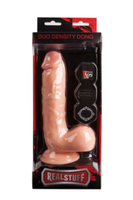 Реалистичный фаллоимитатор на присоске REALSTUFF DUO DENSITY DONG 8INCH - 20,3 см. - 1