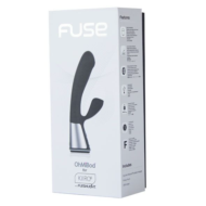 Чёрный интерактивный вибратор Kiiroo Ohmibod Fuse - 18 см. - 1