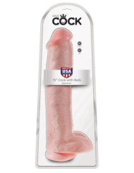 Телесный фаллоимитатор-гигант 15 Cock with Balls - 40,6 см. - 4