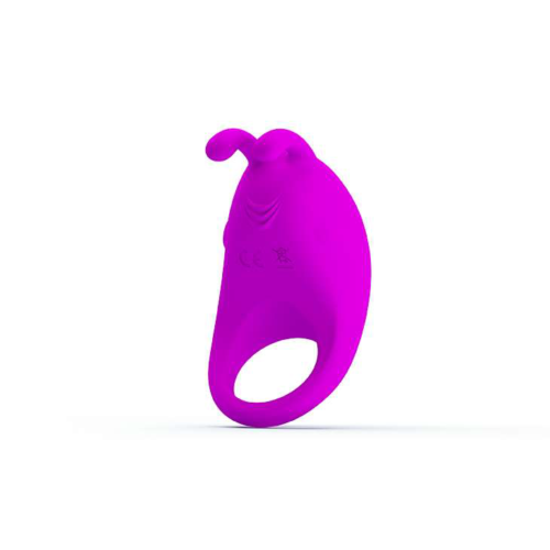 Лиловое эрекционное кольцо с вибрацией Rabbit Vibrator - 1