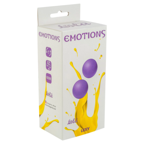 Фиолетовые вагинальные шарики без сцепки Emotions Lexy Large - 1