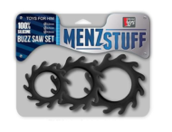 Набор из 3 эрекционных колец MENZSTUFF BUZZ SAW COCK RING SET - 1