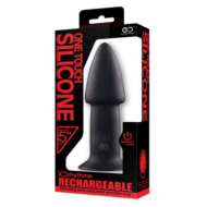 Черный анальный вибратор 5INCH RECHARGEABLE BUTTPLUG - 12,7 см. - 1