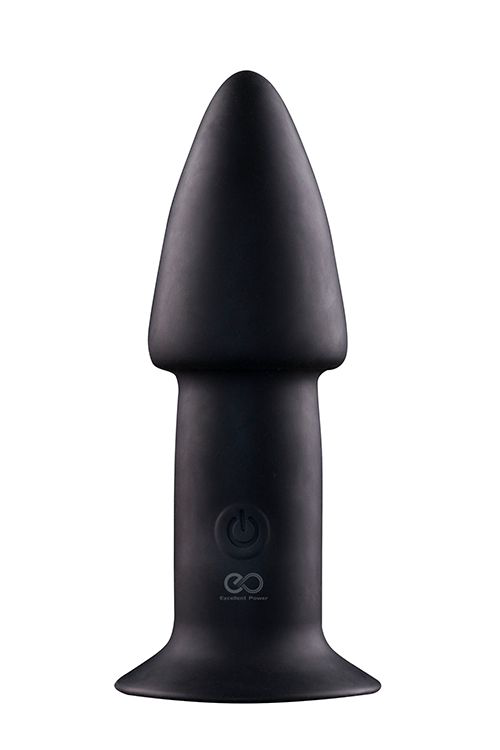 Черный анальный вибратор 5INCH RECHARGEABLE BUTTPLUG - 12,7 см. - 0