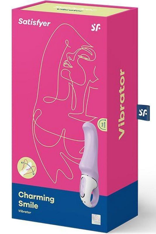 Сиреневый вибратор Satisfyer Charming Smile - 18,5 см. - 3