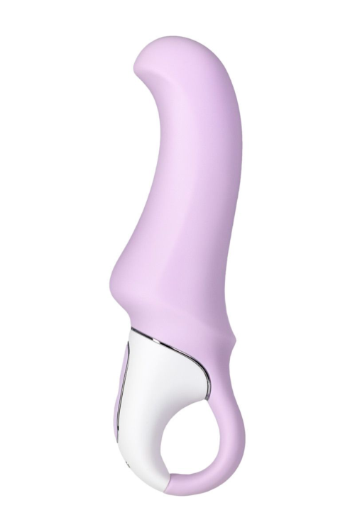 Сиреневый вибратор Satisfyer Charming Smile - 18,5 см. - 5