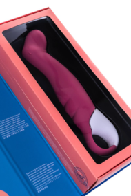 Вибратор Satisfyer Petting Hippo с загнутым кончиком - 22,9 см. - 11