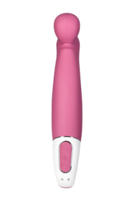 Вибратор Satisfyer Petting Hippo с загнутым кончиком - 22,9 см. - 3