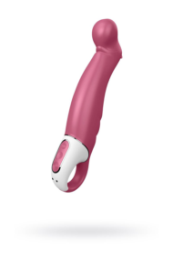 Вибратор Satisfyer Petting Hippo с загнутым кончиком - 22,9 см. - 0