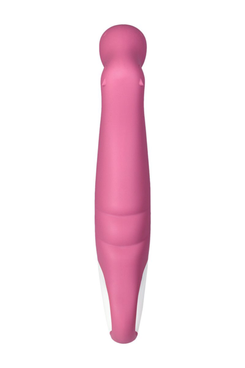 Вибратор Satisfyer Petting Hippo с загнутым кончиком - 22,9 см. - 5